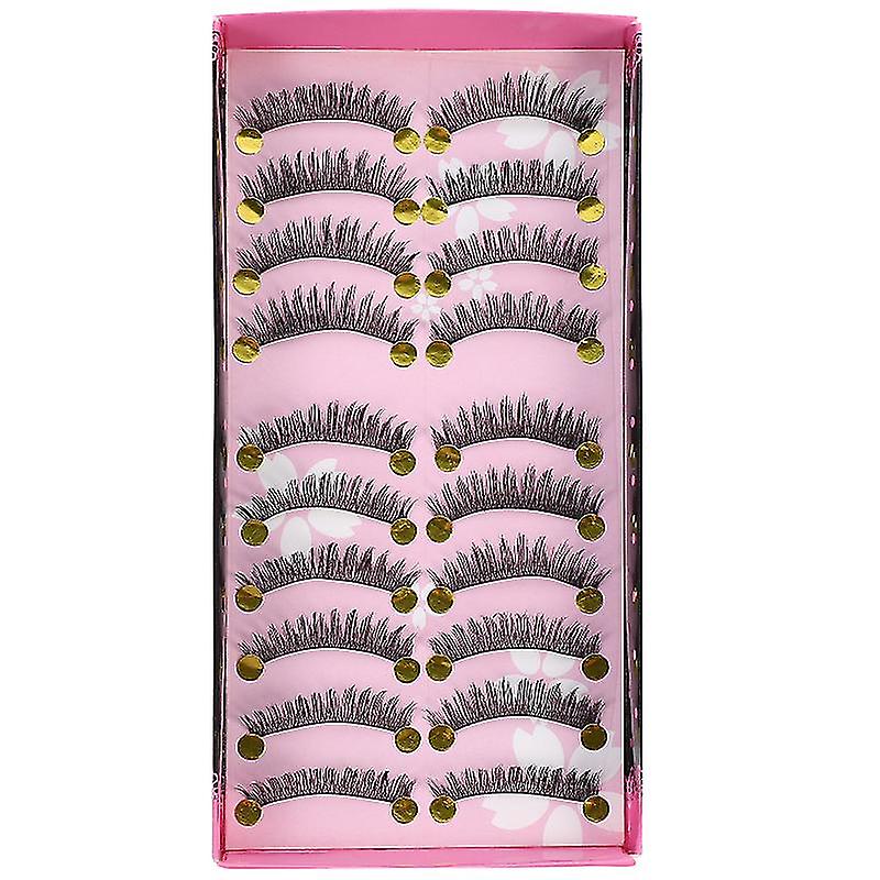 10pair Artificial Fiber Eyelashes