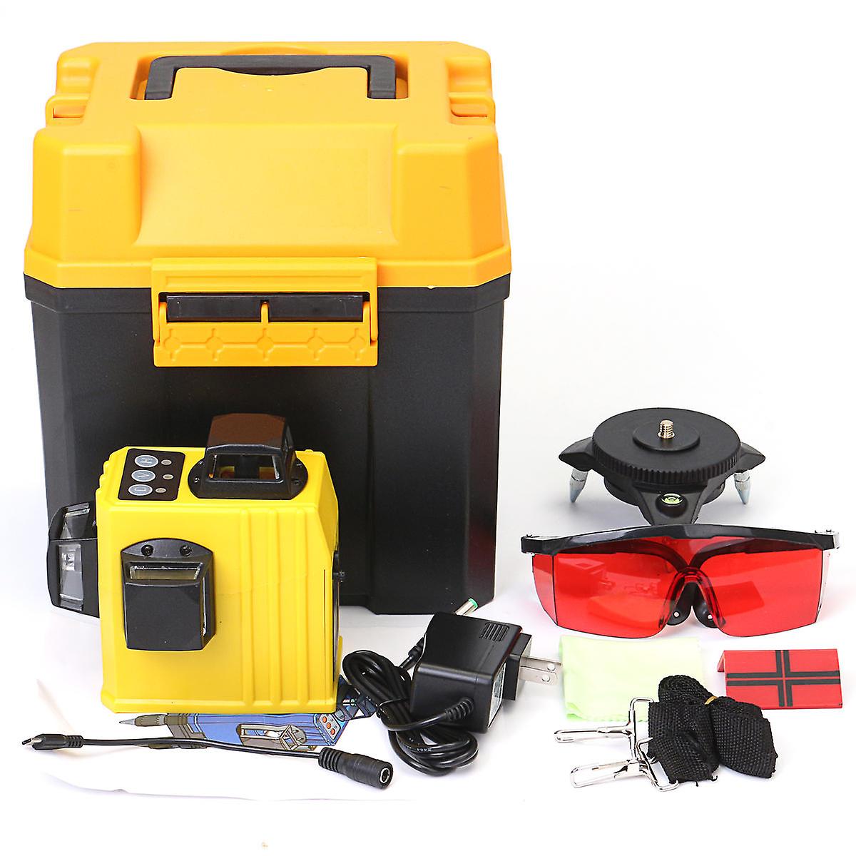 12 Line 3d 360 Infrared Laser Level Self Leveling Vertical & Horizontal Level Cross