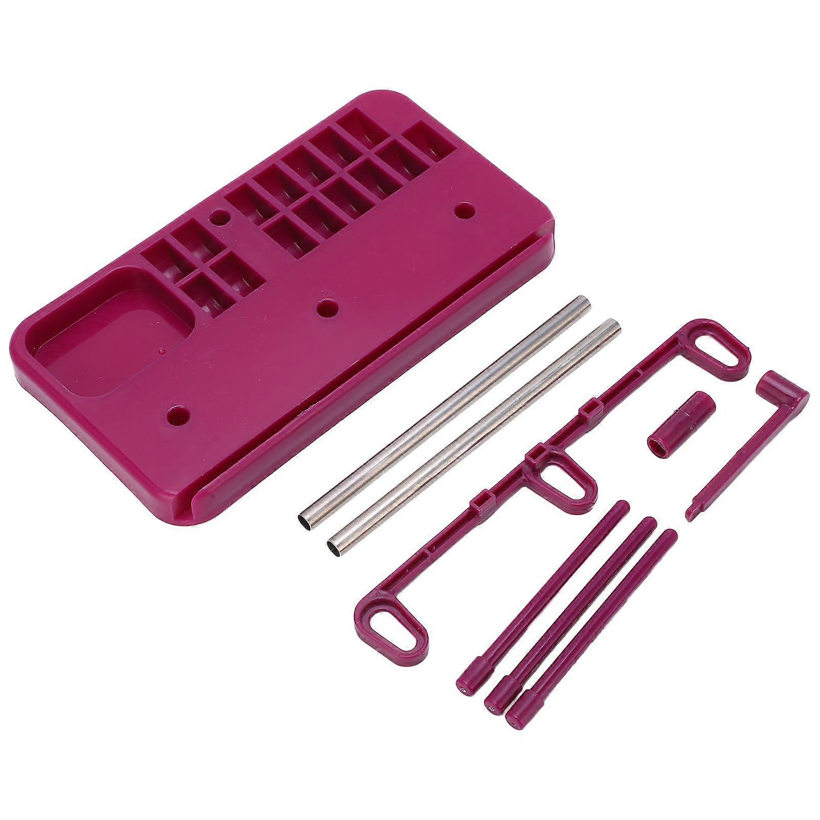 Sewing Machine Thread Stand Purple Color Detachable Construction Plastic Stainless Steel Material Thread Holder