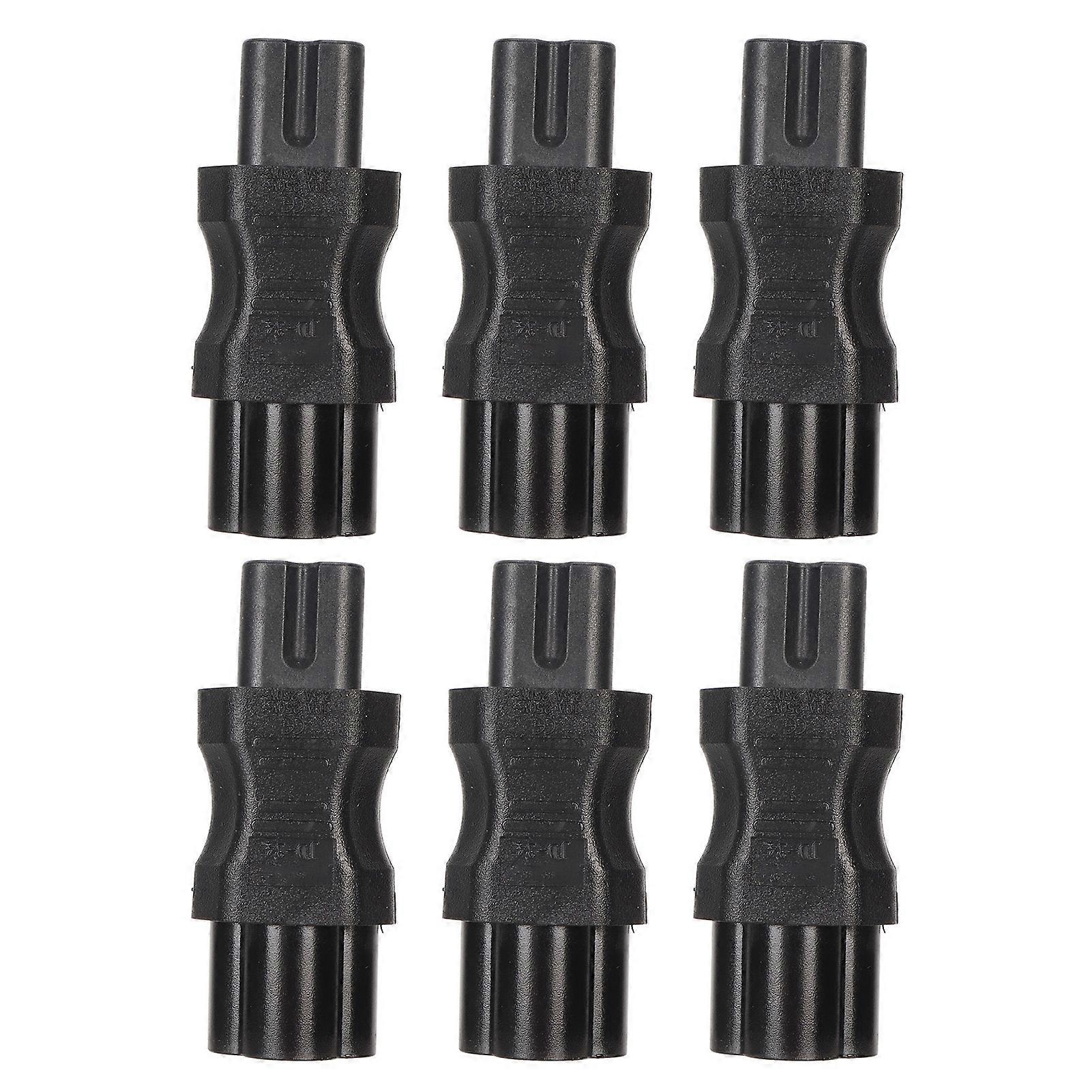 6pcs IEC320 C6 to IEC320 C7 Power Adapter C6 to C7 Power Plug Adapter for PDU Chassis Power Supply UPS Socket Computer Socket