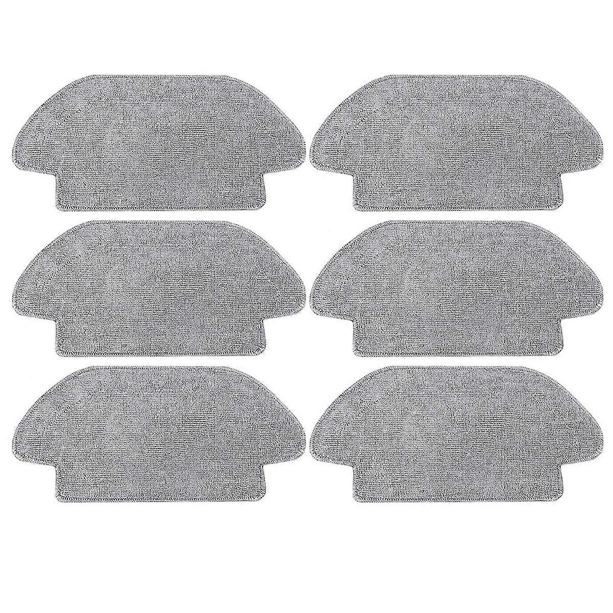 Pack of 6 Wipes for Mi Robot Vacuum Mop 2S / S12 / Mop P/Mop Pro Microfibre Mop Pad Washable Mop Cloth Accessory