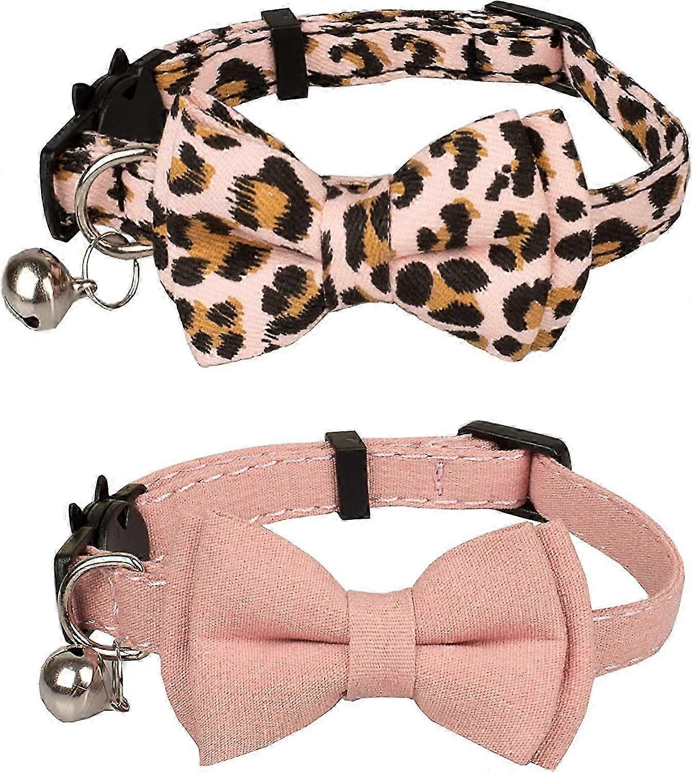 Collar For Cats Pets Breakaway With Bowtie Fl Bow Detachable Adjable Safety 2pcs 2pcs - -