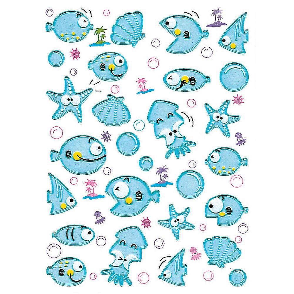 Herma Fish Puffy Sticker 优质不干胶装饰贴纸