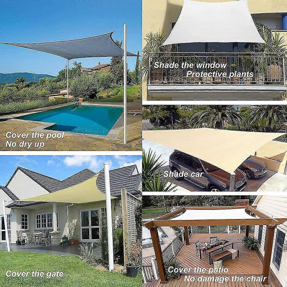 Alion Waterproof Sun Shade Sail – Square UV Block Canopy For Patio, Garden & Outdoor Awning