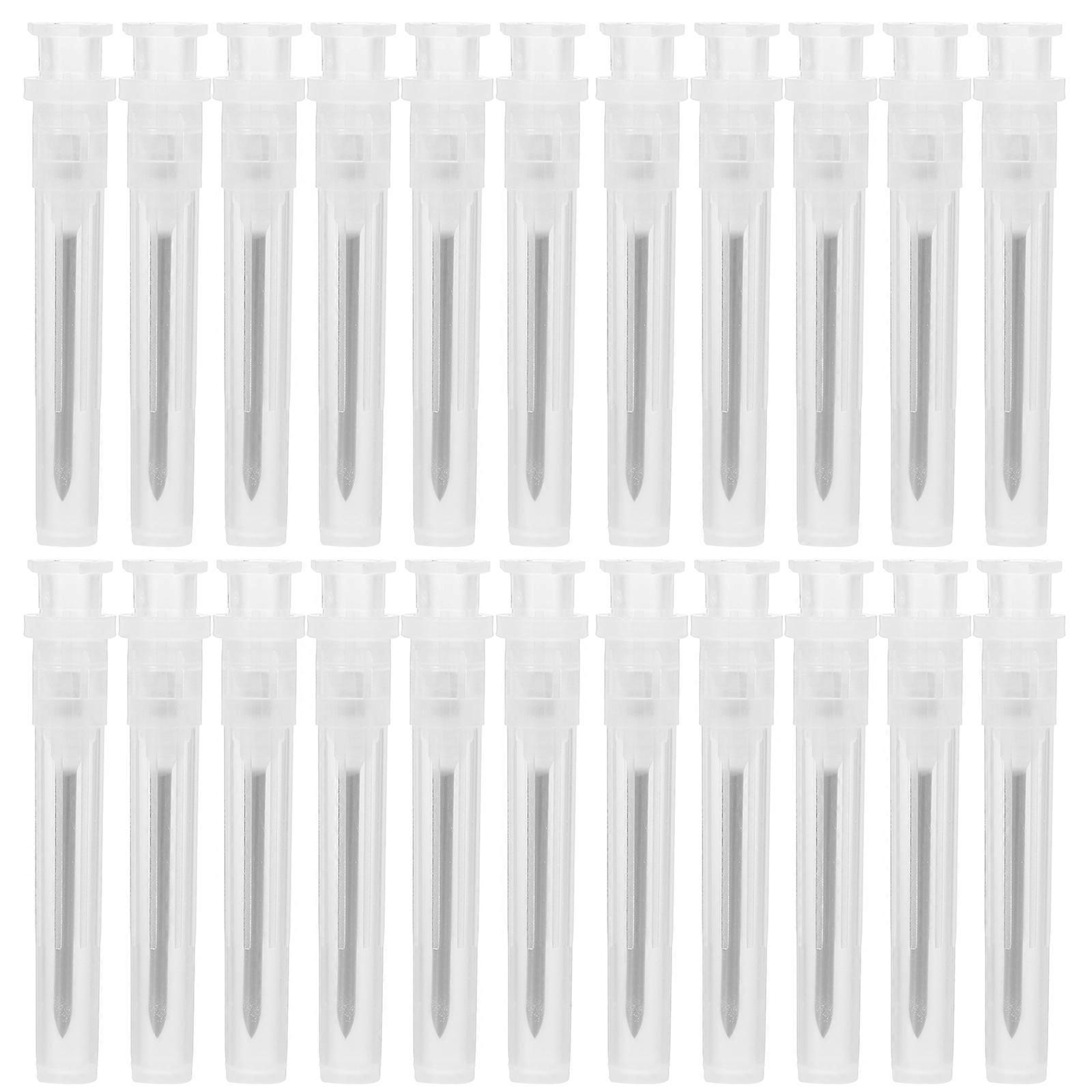 100 pcs Dispensing Needle Syringe Tip Needles Laboratory Dispensing Needles for Liquid