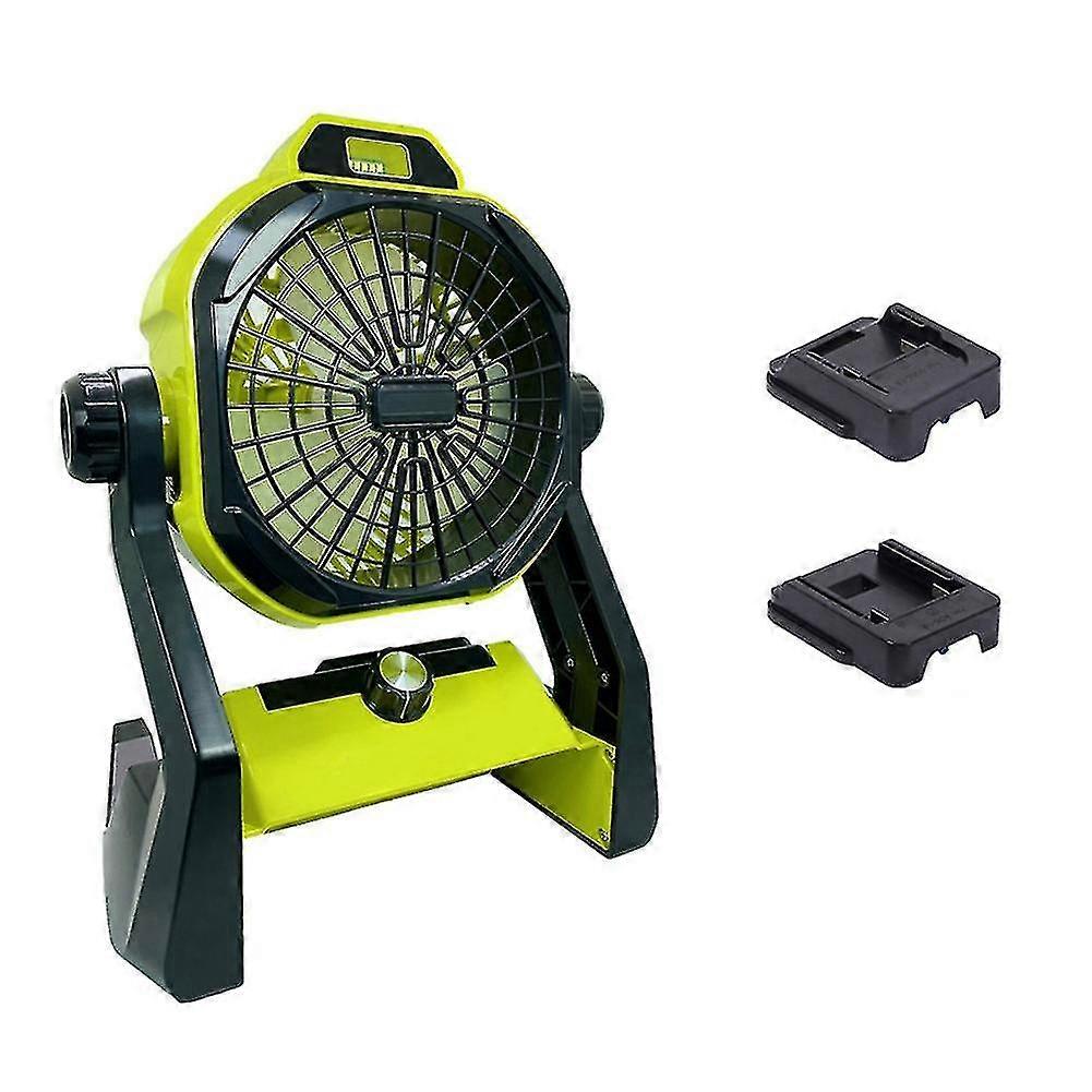 For For 18v -ion Battery With Adapte Work Fan With Led Light Portable Cordless