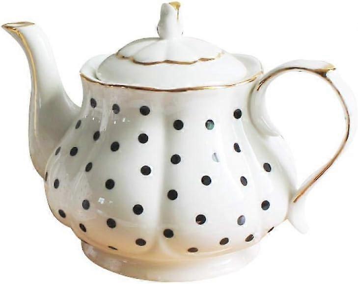 Teapot Handmade Ceramic Pumpkin Fluted Shape