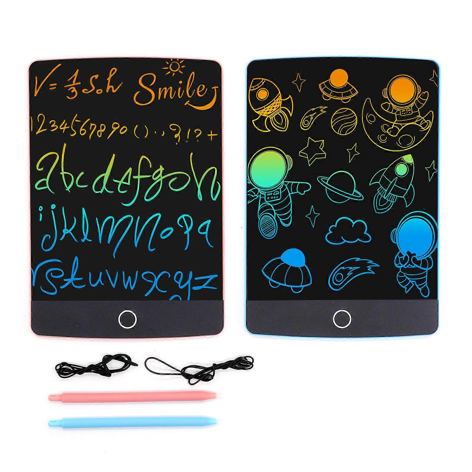 2 Pack Lcd Writing Tablet 8.5inch Erasable Educational Learning Electronic Drawing Doodle Pad For Kids