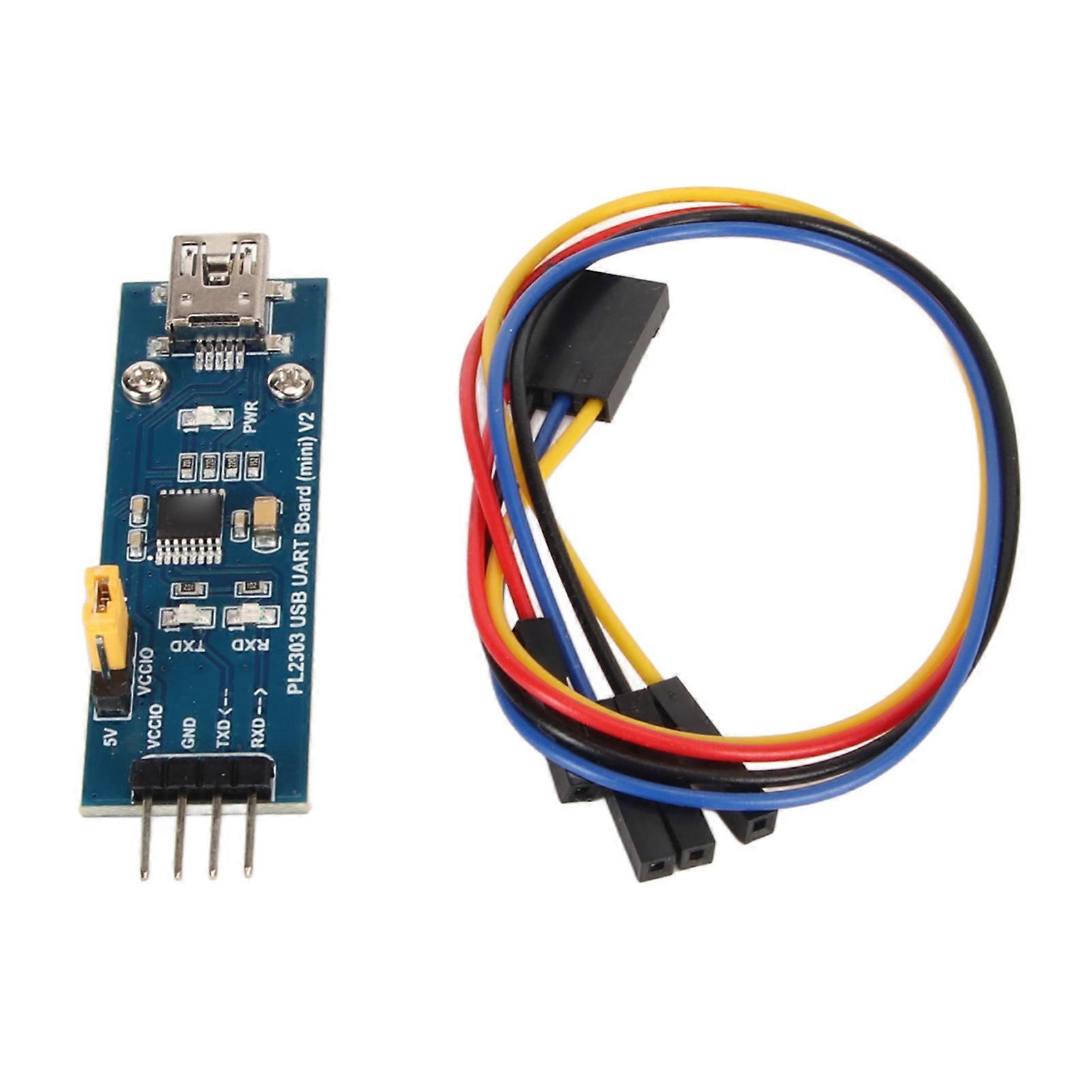 USB to UART TTL Module USB Mini AB Connector 3 Power Mode 3 LED USB UART Serial Adapter Module for Win XP 7 8 10 11