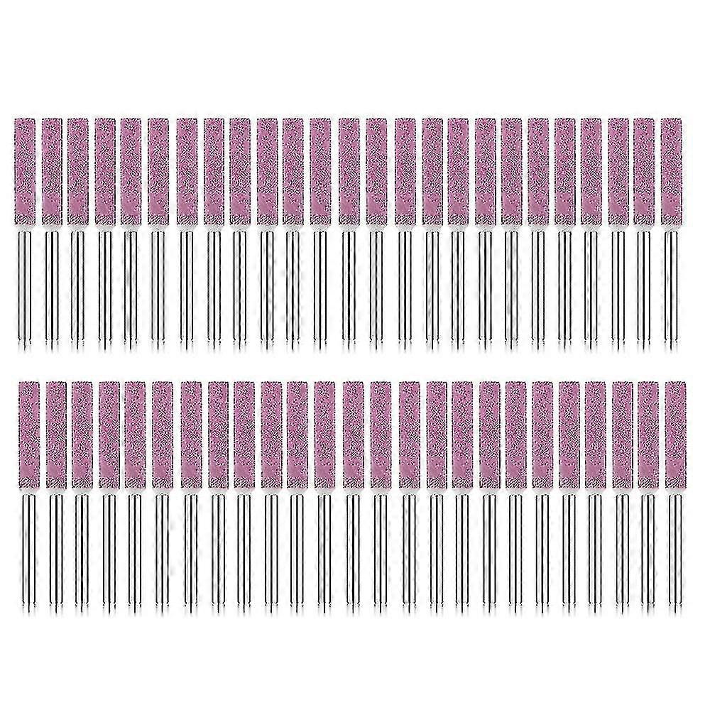50 Pieces Burr Grinding Stone File,polishing Grinding Tool Grinding Bits For Chainsaw Sharpener, 0.