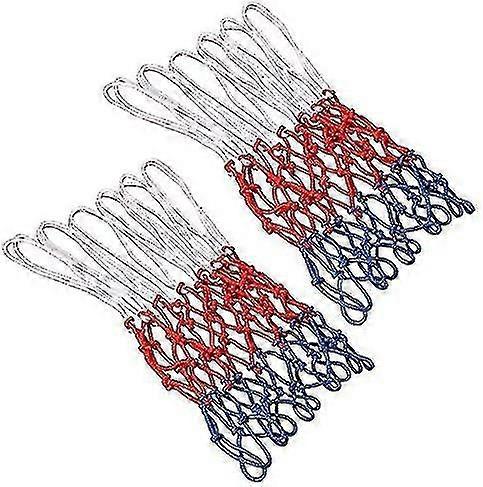 2pcs Multicolor Basketball Net,replacement, 12 Loopsl:50cm
