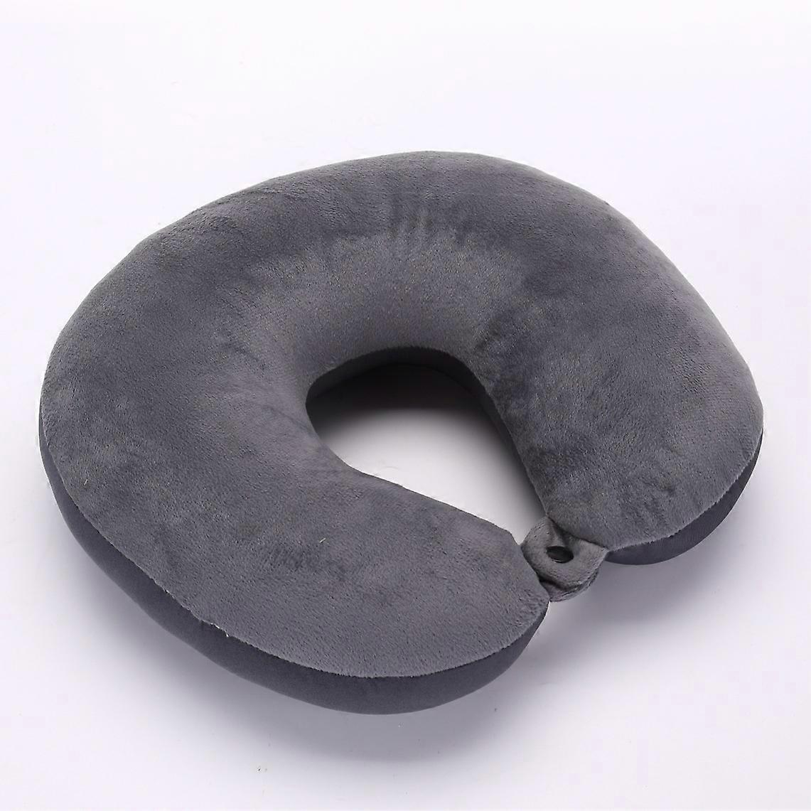 Premium Neck Pillow - Comfortable Support Neck Pillow for Travel - Comfortable Travel Pillow with Velvet Cover for Train, Airplane, Car, Bus, Boa