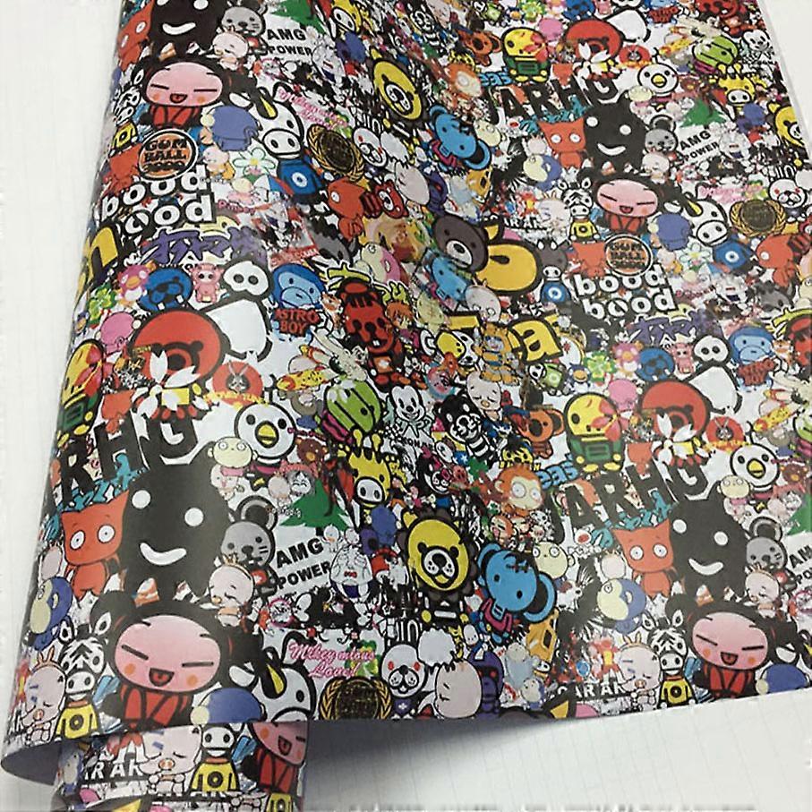 قنبلة الفينيل ملصق على سيارة DIY الكتابة على الجدران ملصق قنبلة التفاف سيارة ملصقات