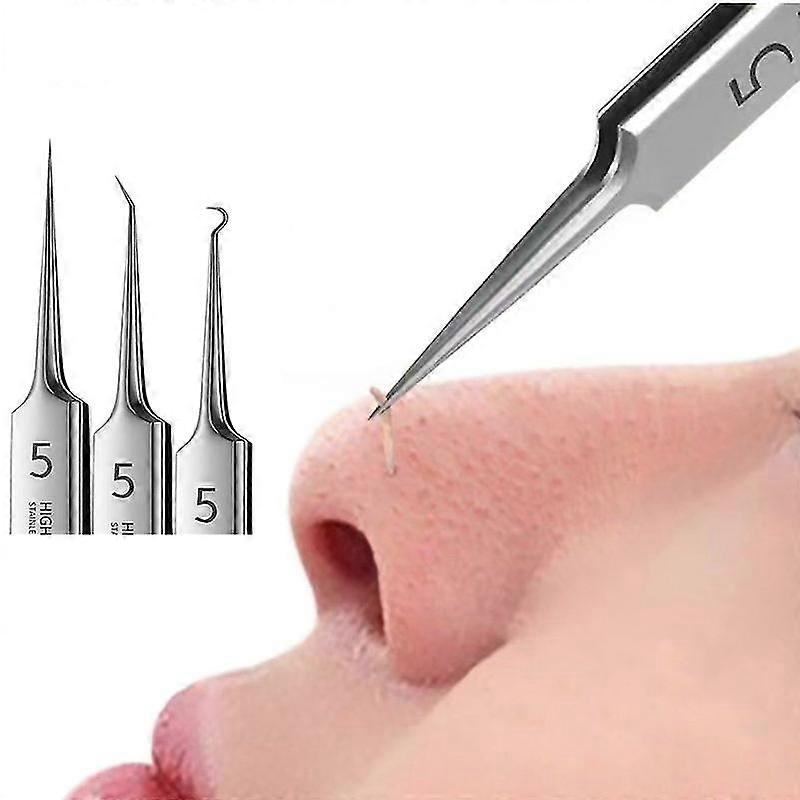 Ultra-fine No. 5 Cell Blackhead Clip Tweezers Salon Scraping Closed Tool High