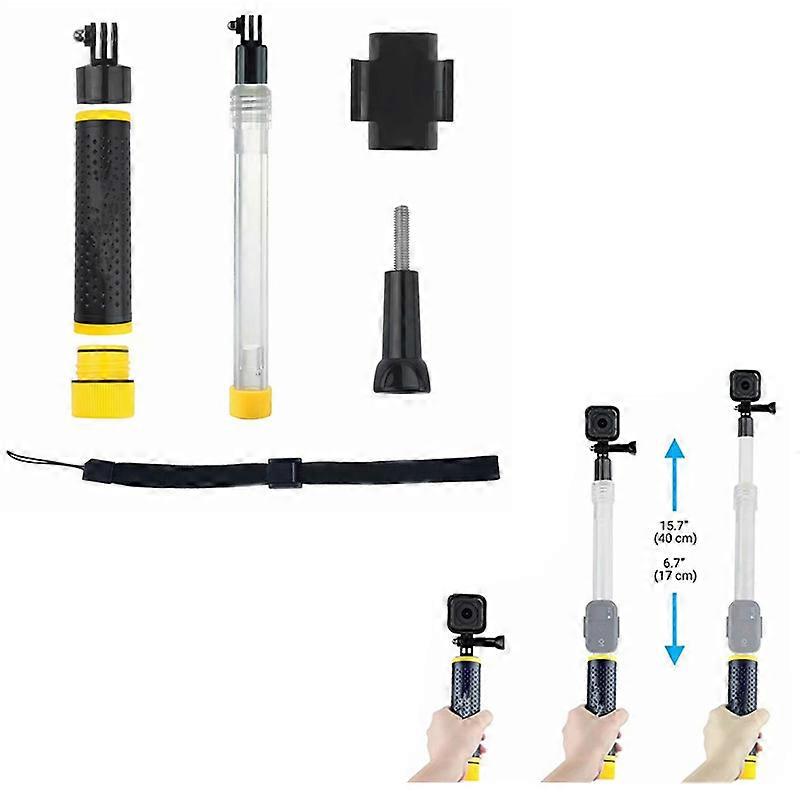 Transparent Handheld Divng Waterproof Selfie Stick Floating Monopod Pole for GoPro Hero 6 5 4 3 Xiaomi YI 4K EKEN