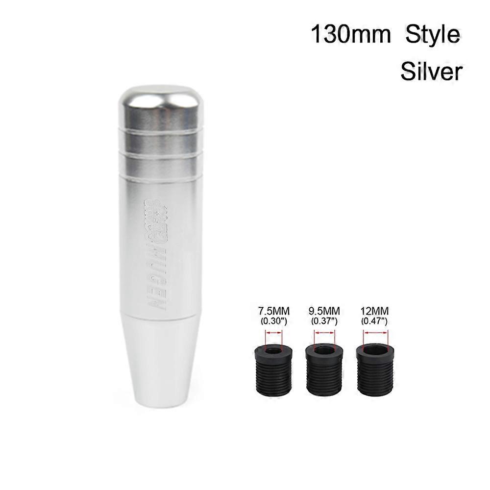 13CM Universal Aluminium Alloy Gear Shift Knob Electroplating Color Manual Shifter Dandle JDM Car Accessories Replacement-Bake blue