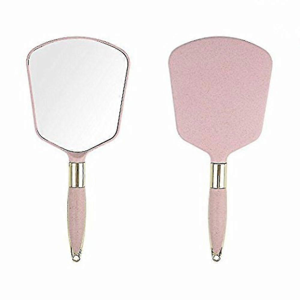 Handheld Mirror With Handle, For Makeup Travel Use Square