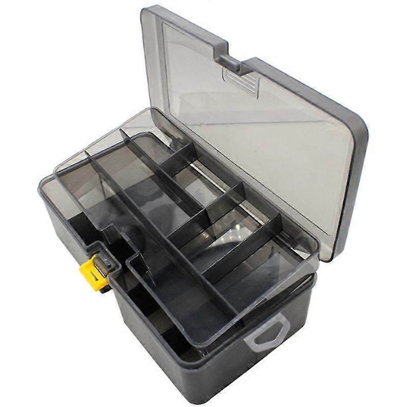 Double Layer Fishing Tackle Box Lures Bait Storage Case Organizer Container Organizer Container Acc