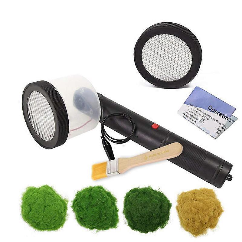 Flocking Kit Static Grass Applicator ABS Mini Flocking Machine with Antislip Handle for DIY Table