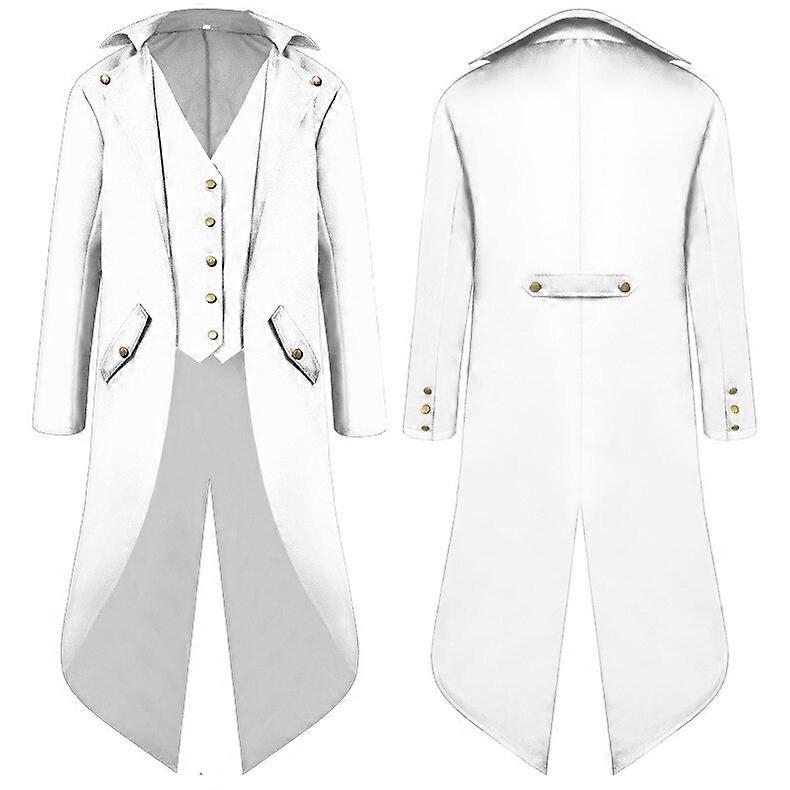 الرجال الكبار في العصور الوسطى الفيكتوري زي توكسيدو جنتليما معطف الذيل القوطية steampunk خندق معطف فروك الزي معطف موحد للرجال