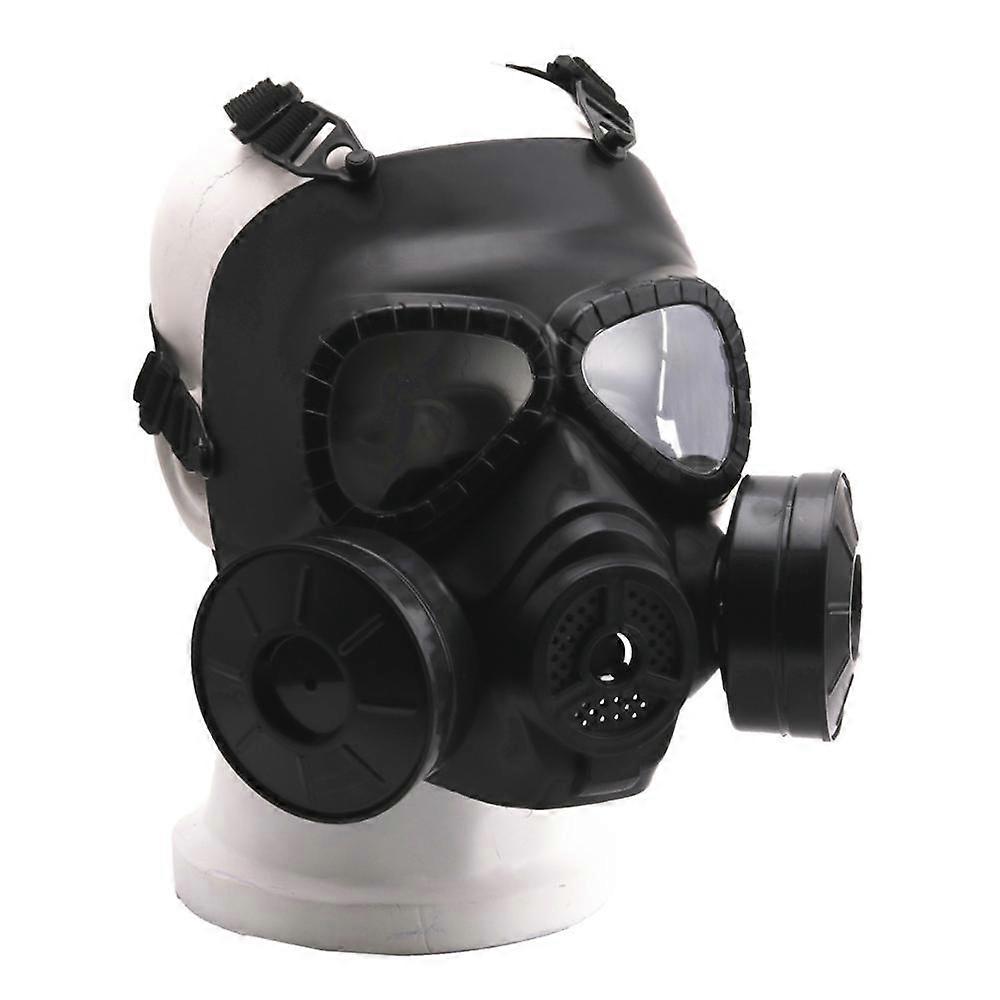 Protection Gas Masks Respirator For Airsoft Tactical CS outdoor Survival Game Paintball Match With Double Exhaust Fan