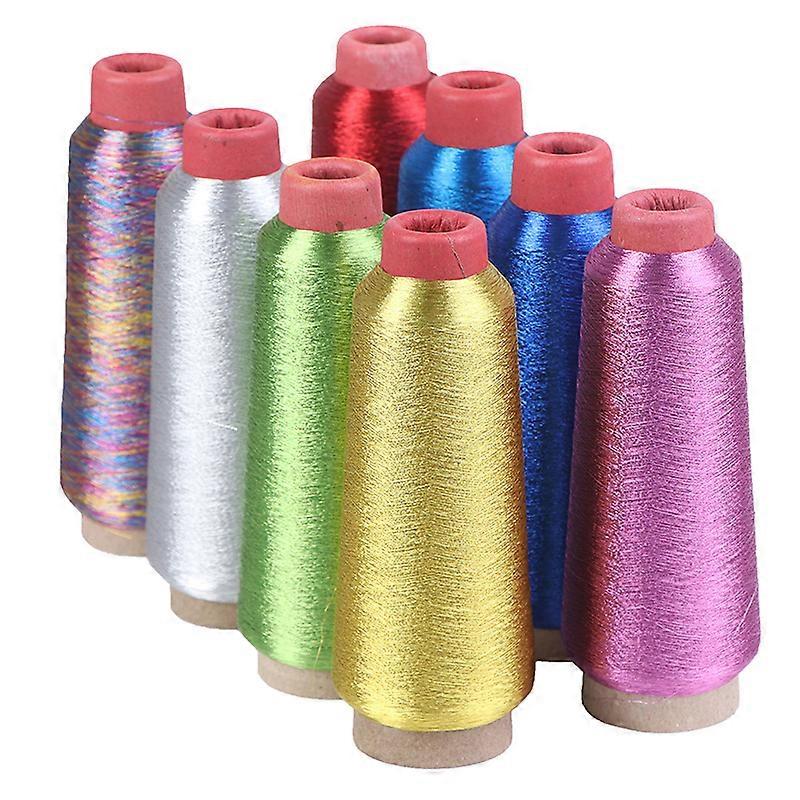 3600M Manual Bright Silk Gold Thread Silver Thread Computer Embroidery Cross Stitch Silk Thread DIY Thread Sewing Stuff