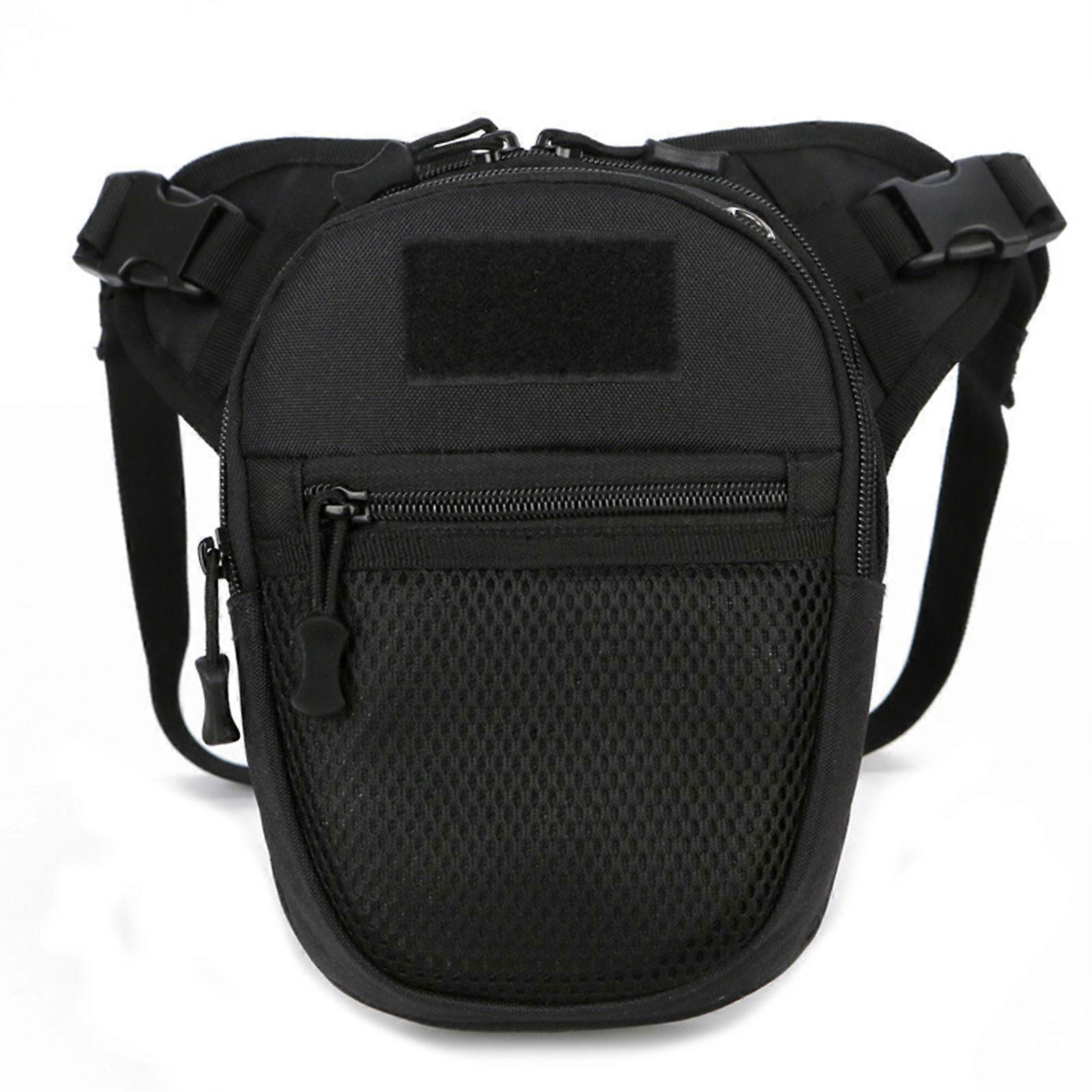 Solid-Color/Camouflage Fanny Pack with Mesh Bag Multipurpose Waterproof Sling Pack for Running Fitness