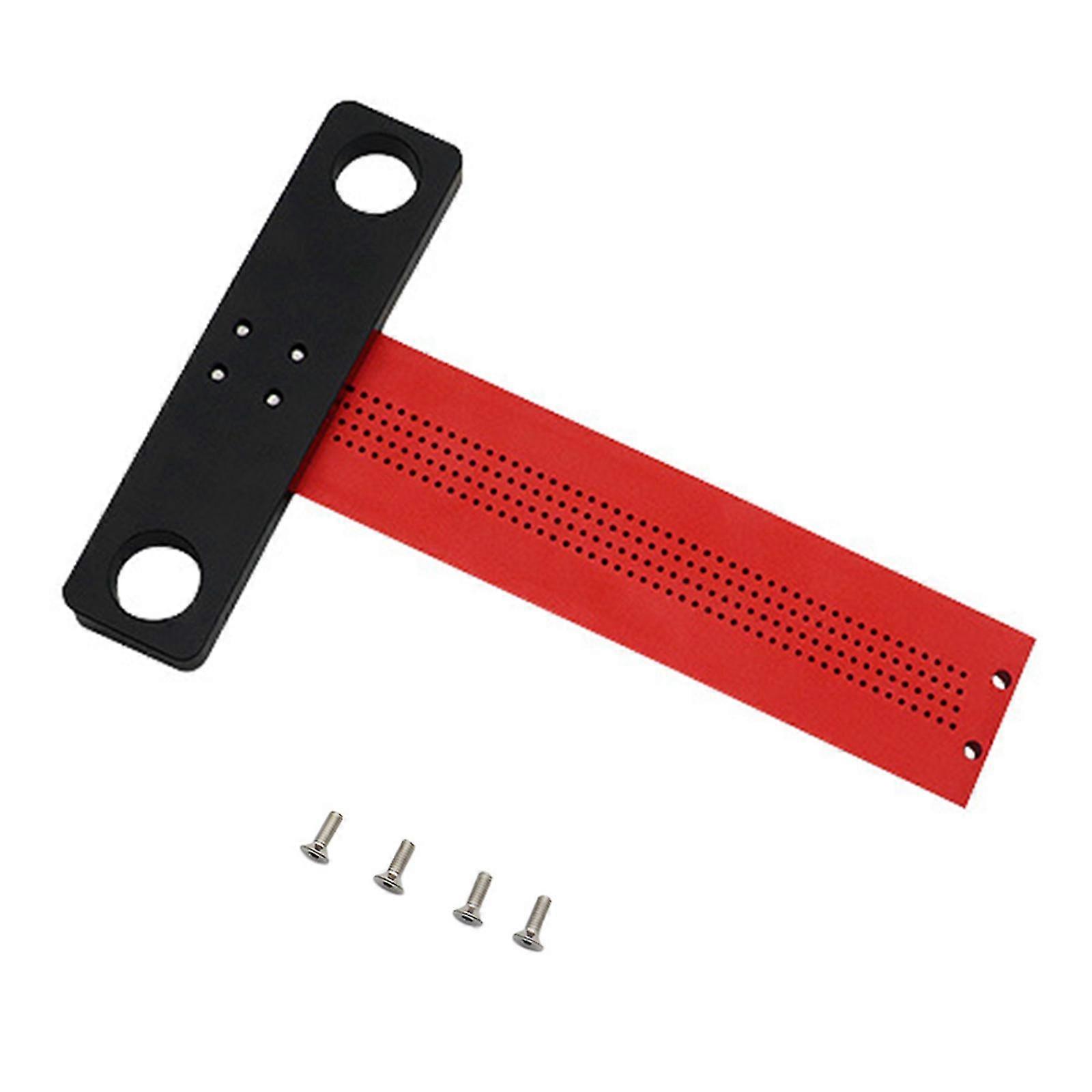 138mm Multifunctional Aluminum Alloy Measure Ruler Woodworking Marking Tool