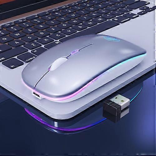 iMICE E-1300 4 Keys 1600DPI Luminous Wireless Silent Desktop Computer Mini Mouse