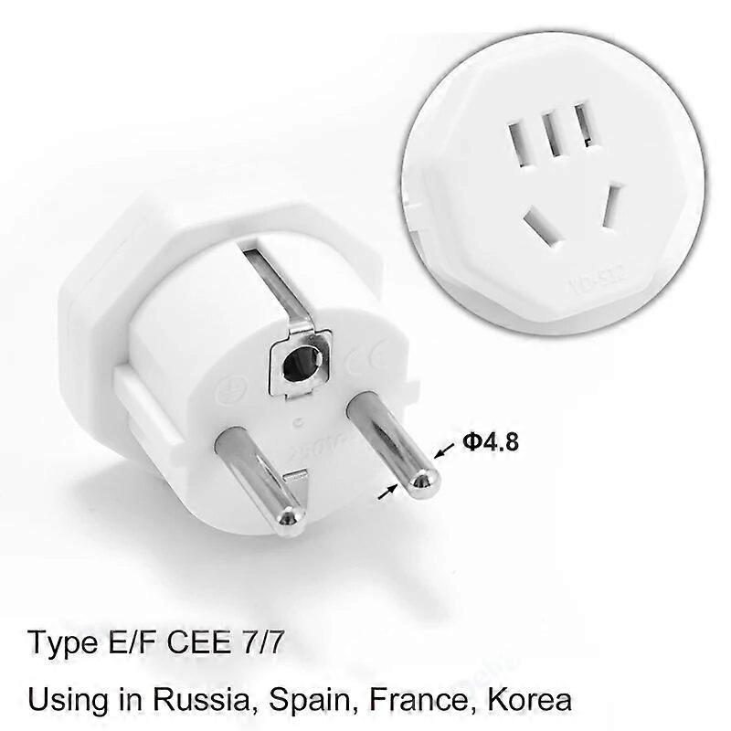 AU US To EU Socket Euro Power Adapter 16A 250V EU Plug Travel Adapters Wall Charger Plug Adaptor Converter AC Electeical Socket