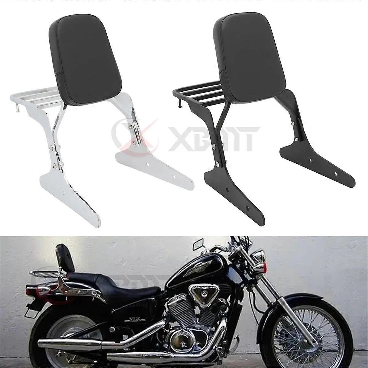 Honda Shadow 750 Accessories BLACK Sissy Bar Backrest Luggage
