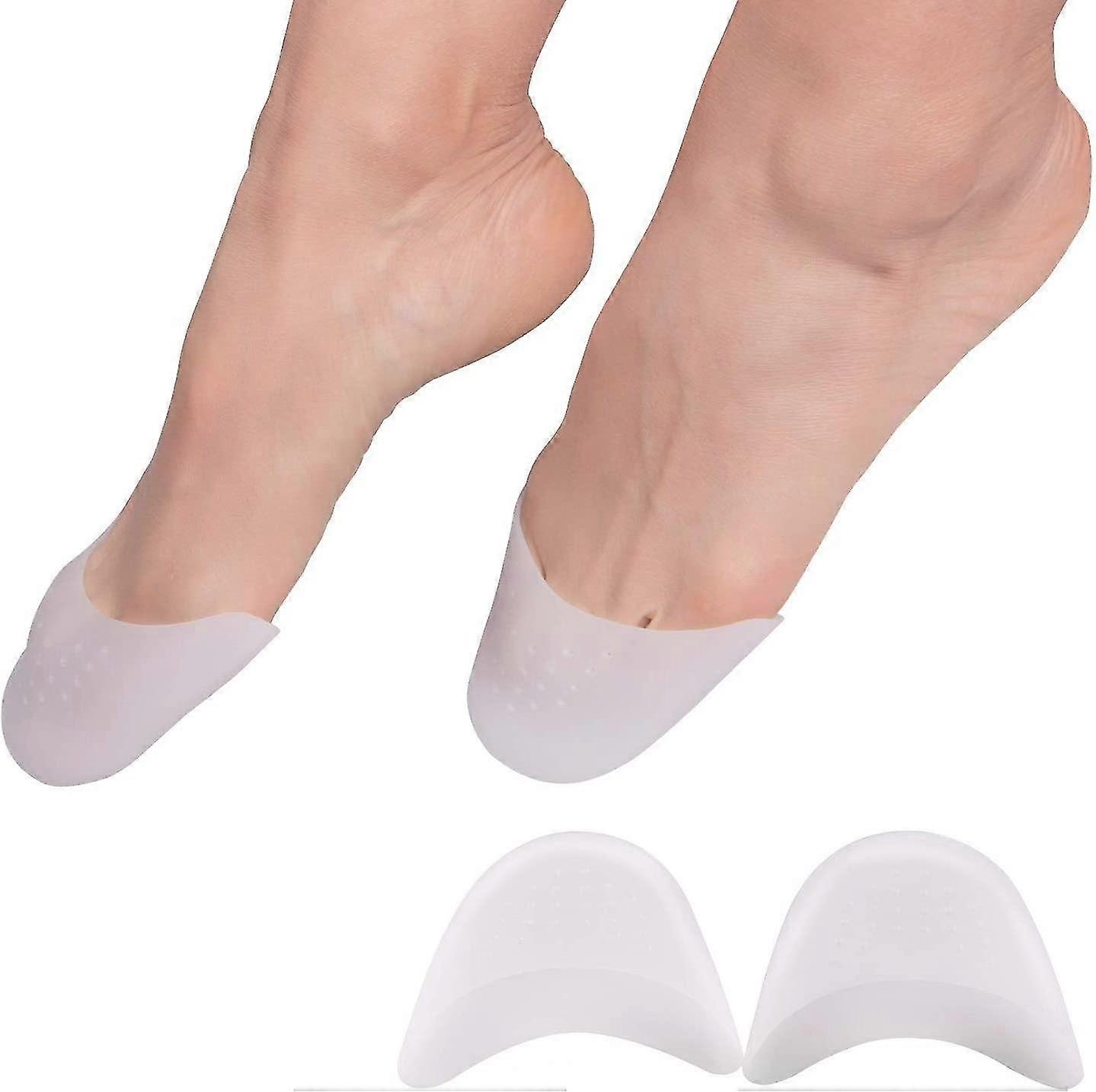 2 Pairs Soft Silicone Gel Toe Protectors Covers Toe Caps Metatarsal Pads,4 Pcs