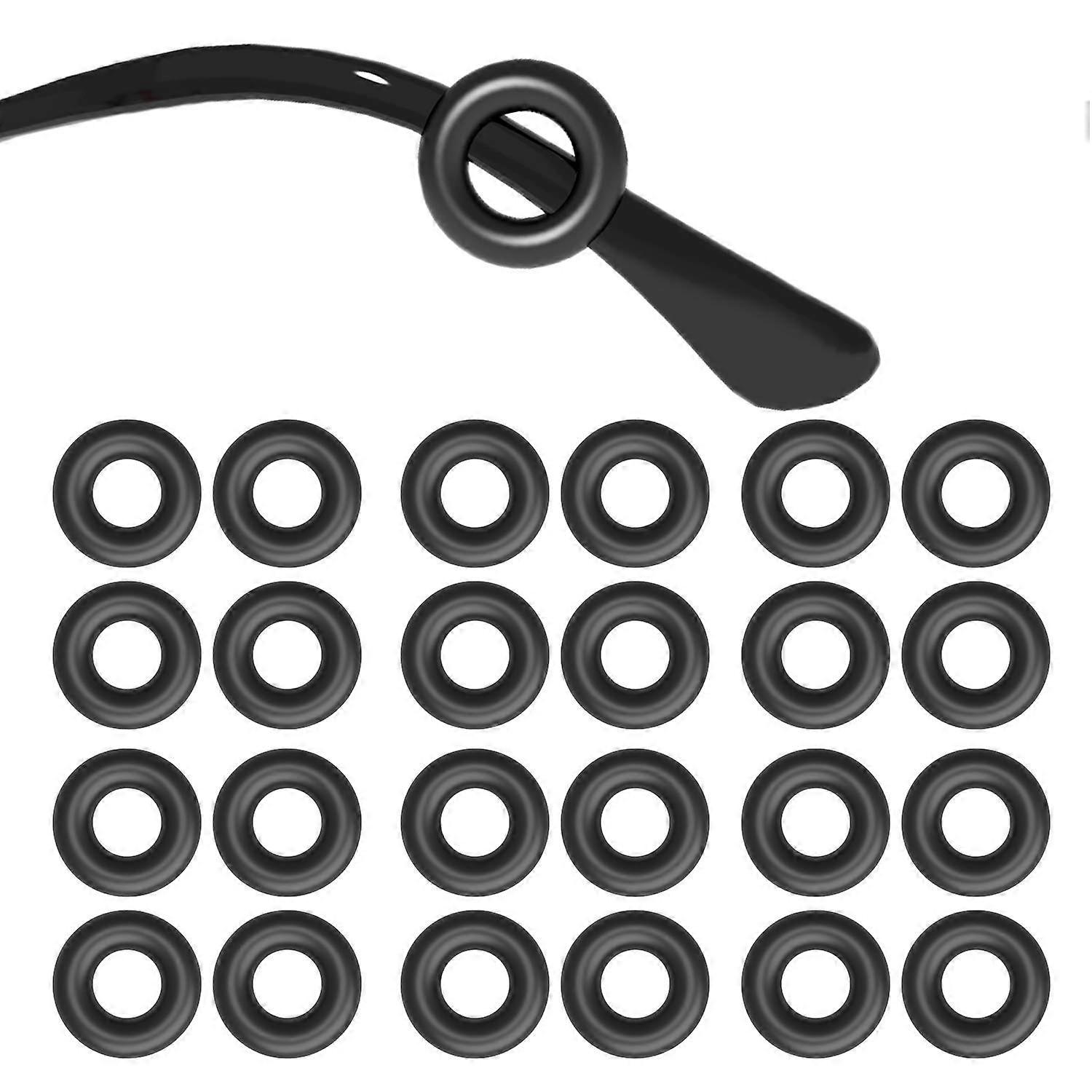 12paris Round Silicone Eyeglasses Temple Grips- Comfort Anti-Slip Eyeglasses Ear Hooks Sleeve Holder-For Kids and Adults Sunglasses, Reading Glasses,