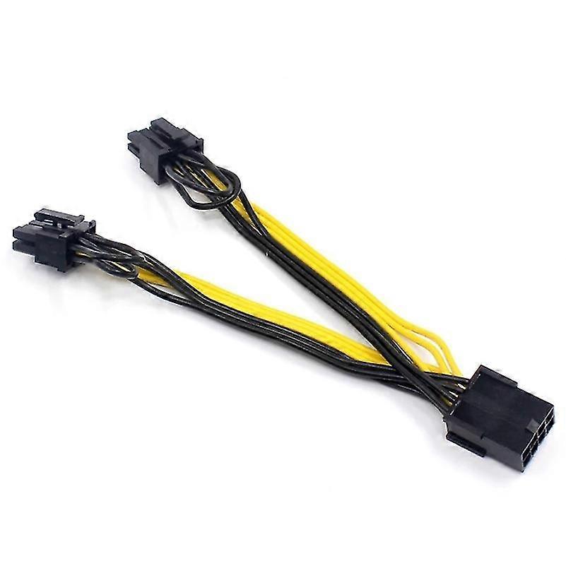Eps Cpu 8pin To 2-port Pcie 8pin Dual Pci-e 6+2pin Y Splitter Miner Gpu Graphics Card Power Supply