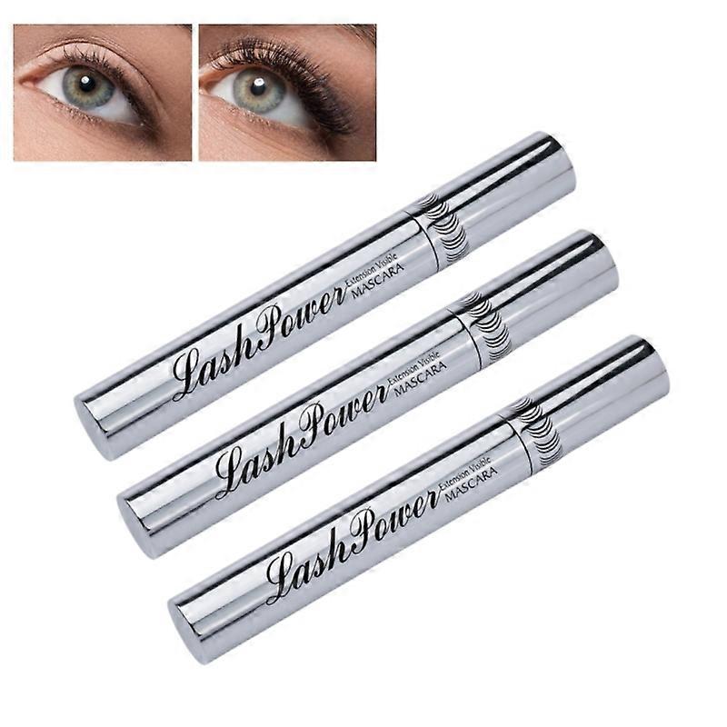 1-3 Adet Gümüş Tüp Su Geçirmez Maskara Uzun ve Kıvırcık Kirpikler Baş Dönmesi Değil Siyah Maskara Sonsuza Kadar Kalıcı Makyaj Çıkarmak Kolay Yapın