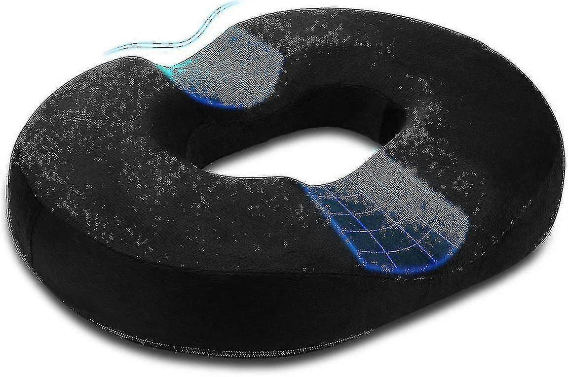 Donut Pillow Hemorrhoid Tailbone Cushion - Orthopedic Pain Relief Pillow For Post Natal, Sciatica