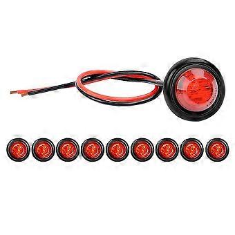 Pack Of 30 3/4 Inch Mini Round 10 Amber + 10 Red + 10 White 3 LED Trailer Side Marker Button Lights Clearance Signal Lamp Boat Lorry Truck Pickup Bus 12v Dc Pack Of 30 3/4 Inch Mini Round 10 Amber + 10 Red + 10 White 3 LED Trailer Side Marker Button Lights Clearance Signal Lamp Boat Lorry Truck Pickup Bus 12v Dc