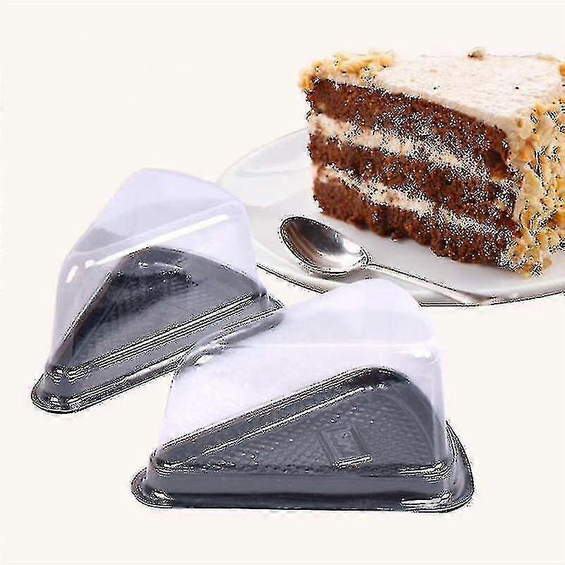 10pcs Triangle Cake Box Plastic Sandwich Packaging Cake Boxes