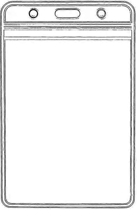 Vertical Id Badge Holders Sealable Waterproof Clear Plastic Holder