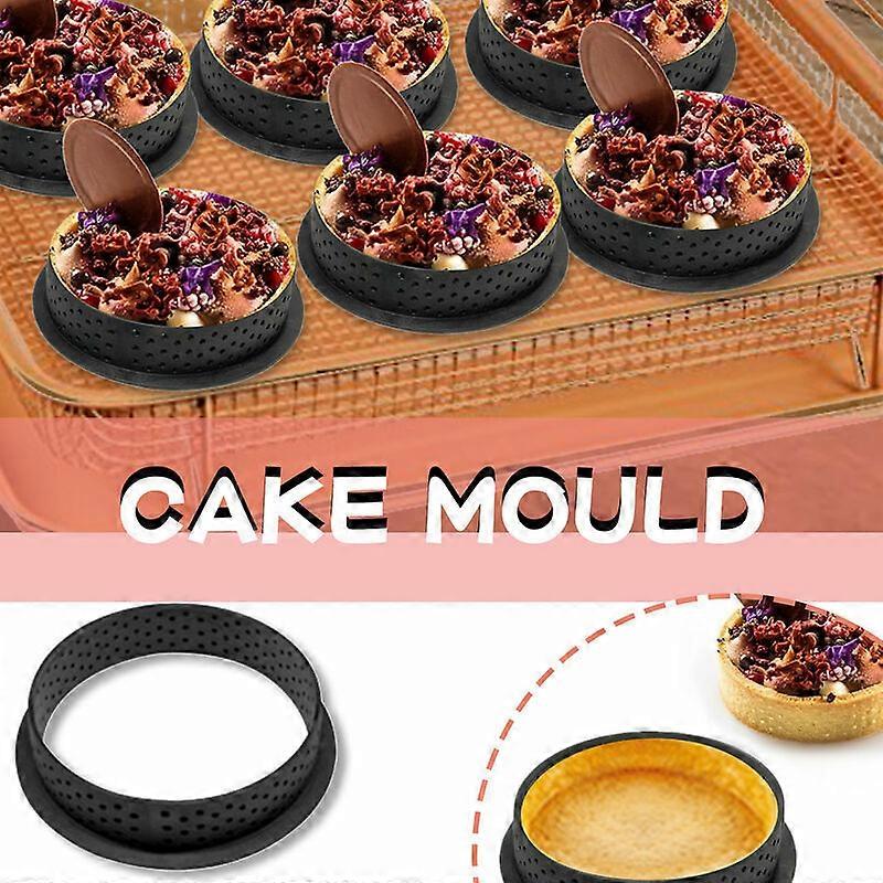 Round Tower Cut Ring Mold Plastic Mesh Ring Cake Mold Baking, 9.5*9.5cm