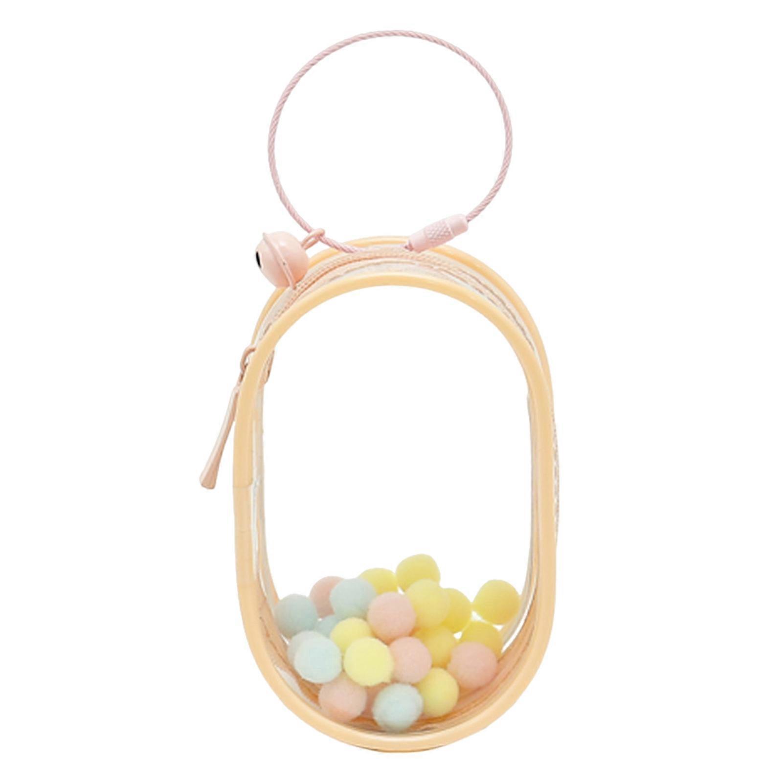 Transparent Doll Display Bag Zipper Closure Dustproof PVC Waterproof Portable Mini Toy Storage Organizer Carrying Pouch