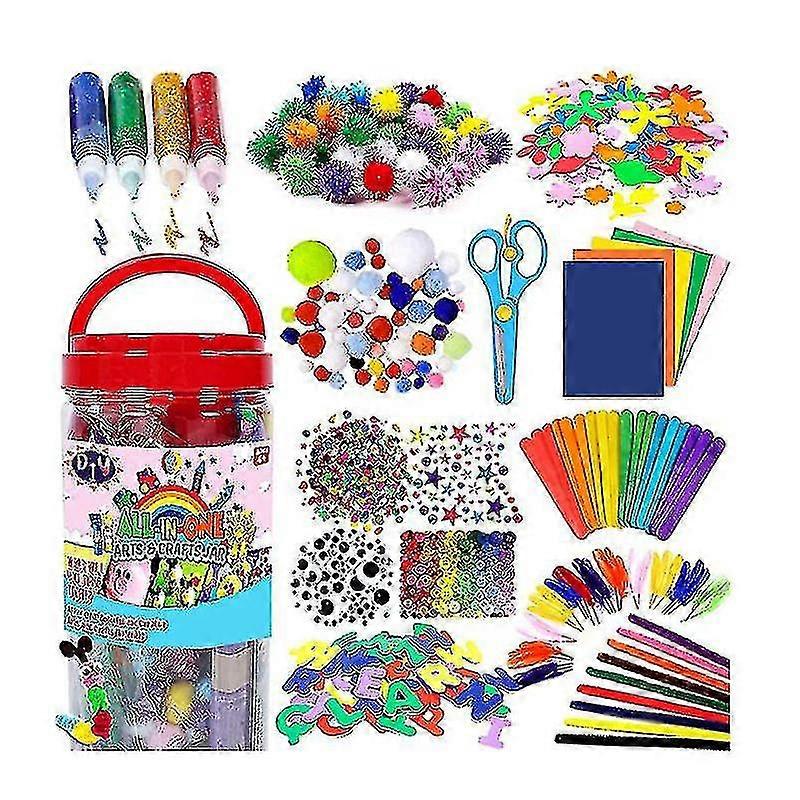 Arts And Crafts Supplies For Kids - Craft Art Supply Kit For Toddlers--