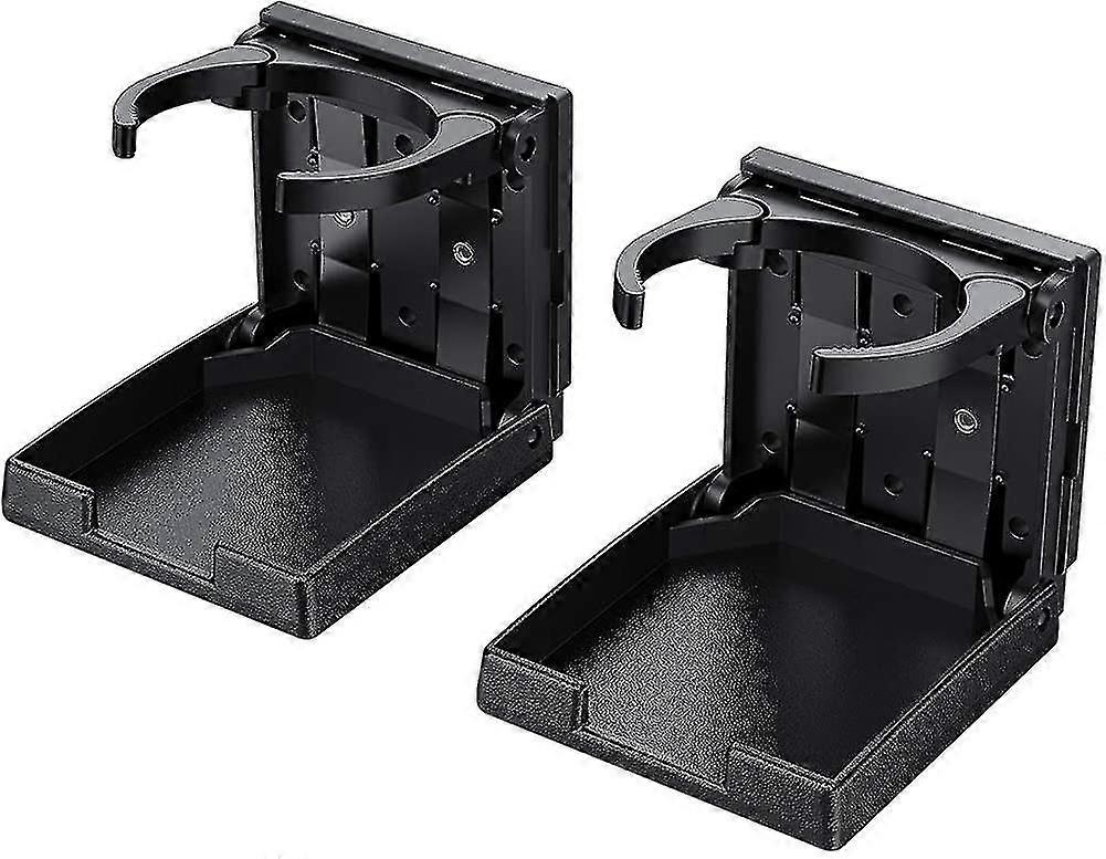 2pcs Universal Adjustable Folding Cup Cup Holder Black Car Drink Holder Cans
