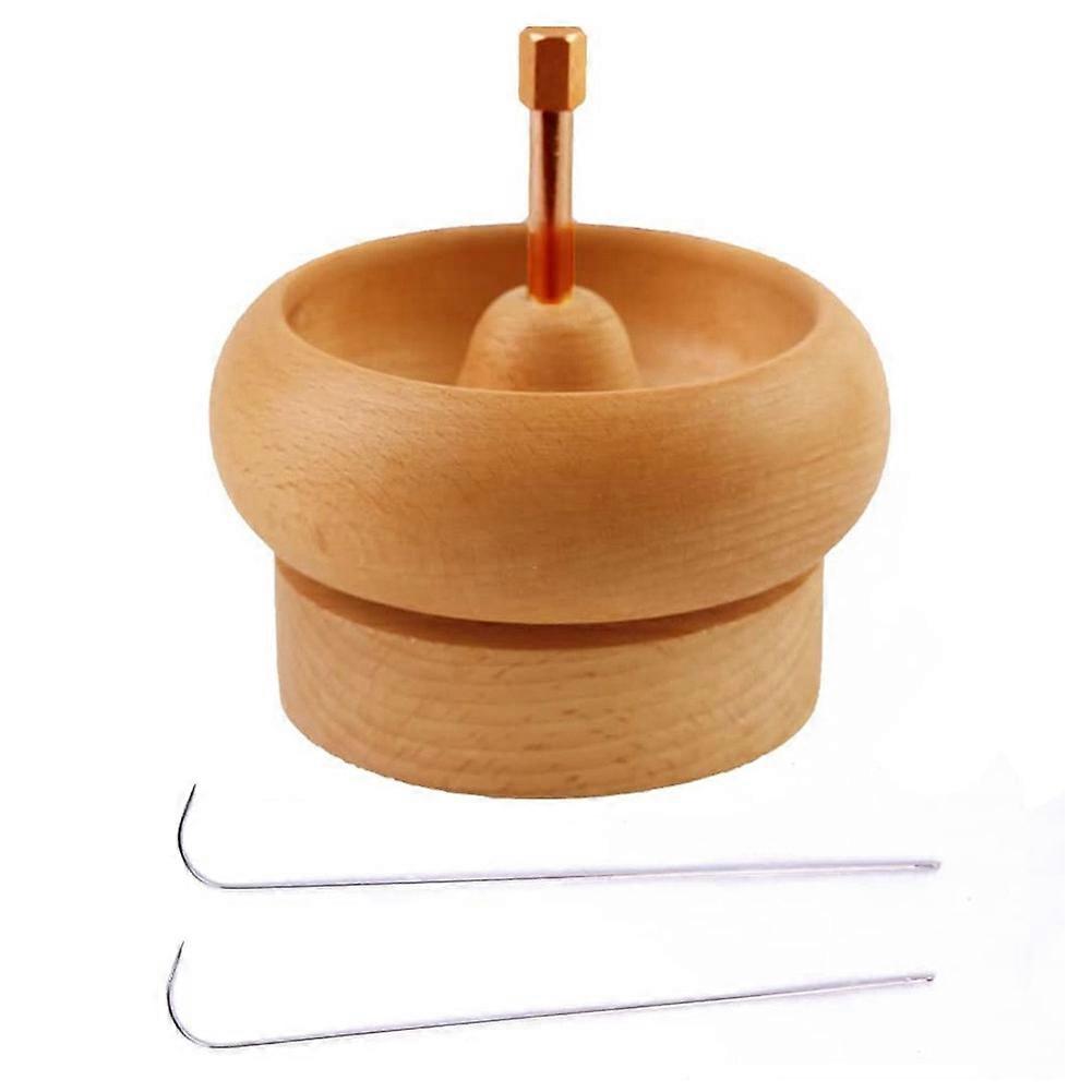 DIY Making Bead Spinner Holder Gem Workshop Wooden Crafting Project Stringing with Big Eye Needle G