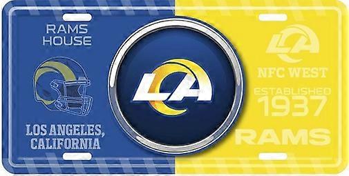 Los Angeles Rams NFL Bullseye License Plate