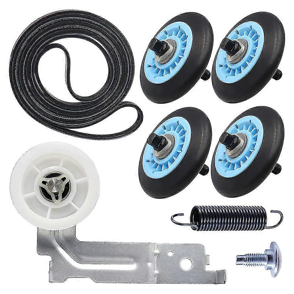 Torktork reparationssats Torktumlare inkluderar DC97-16782A Torktumlare Rulle DC93-00634A Tomgångsskiva 6602-001655 Torktumlare