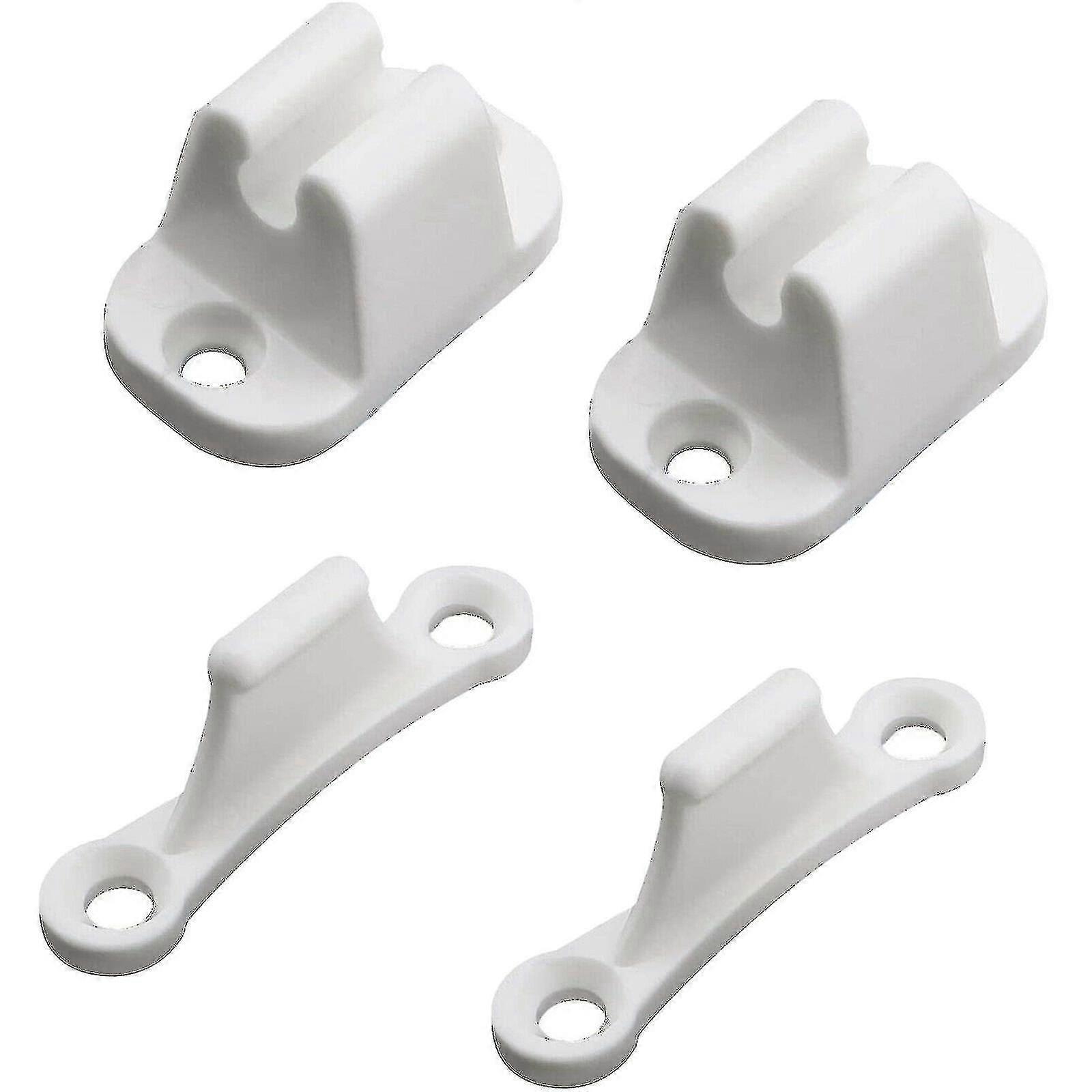 2pairs باب قبض نايلون حامل باب أبيض لقافلة متنقلة قارب قافلة