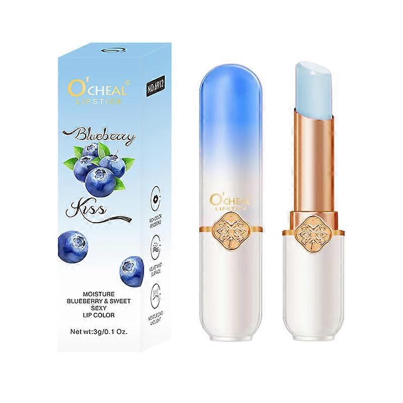 2er-Pack Blueberry Color Changing Lipstick Queen, lang anhaltender Lipgloss getönter magischer Lipgloss Make-up feuchtigkeitsspendender Lippenstift Set