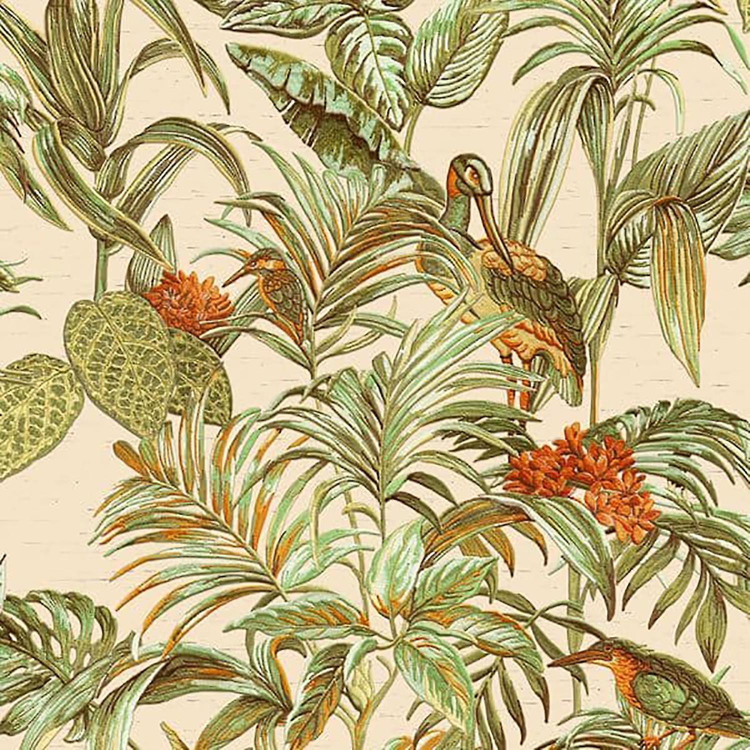 Design ID Orange Palm Wallpaper