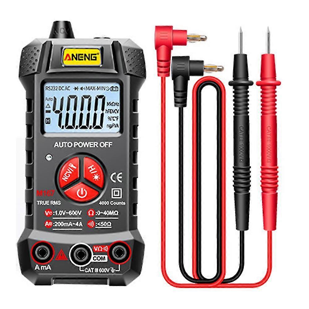 Digital Mini Multimètre Auto Range True Rms Transistor NCV Test Mètre AC / DC Tension Courant Testeur